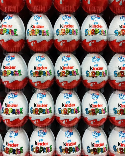 Kinder surprise chocolate eggs
